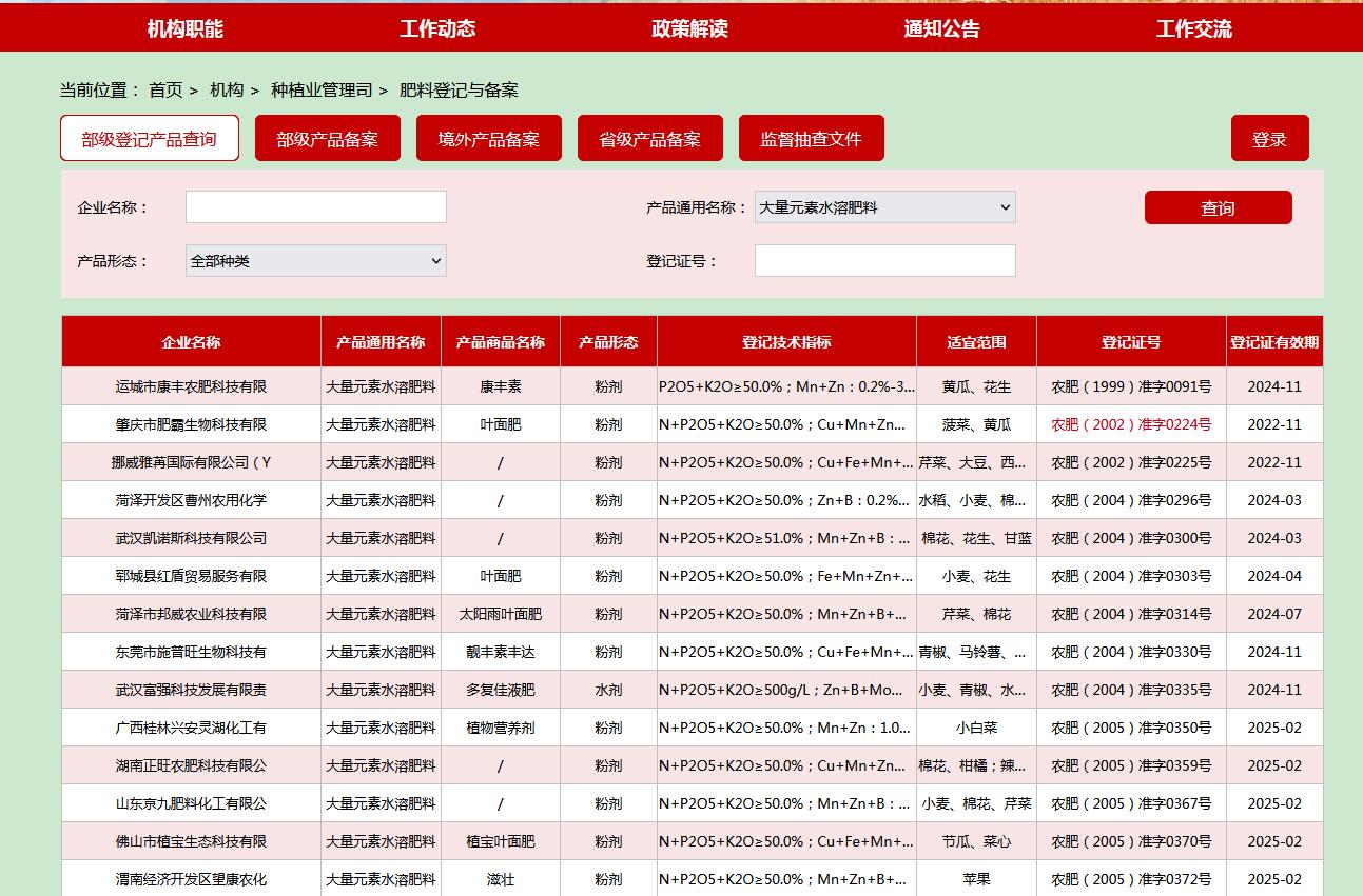 如何查詢企業(yè)的肥料登記證？查登記證的幾種途徑(圖3)